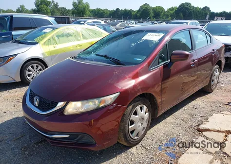 2015 Honda Civic Lx из США, поврежденный, VIN 19XFB2F59FE250937